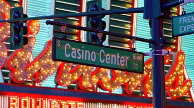 Las Vegas 'taki Kumarhane Merkezi Bulvarı - seyahat fotoğrafçılığı