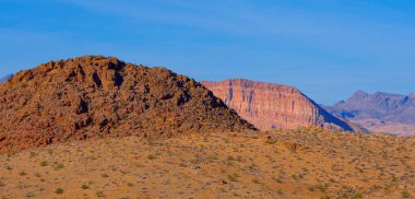 Arizona Çölü üzerindeki panoramik manzara - seyahat fotoğrafçılığı