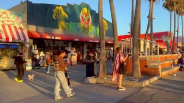 Kaliforniya 'da Venedik Plajı Okyanus Önü Yürüyüşü - LOS ANGELES, ABD - 5 Kasım 2023