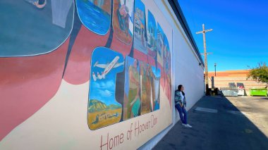 Boulder City 'nin tarihi bölgesini - ABD' nin BOULDER Şehri - 31 Ekim 2023