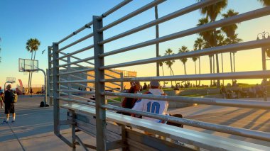 Venice Beach California 'daki Spor Mahkemeleri - LOS ANGELES, ABD - 5 Kasım 2023