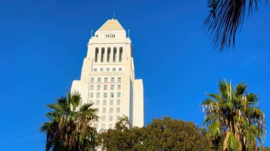 Şehir merkezindeki Los Angeles Belediye Binası - seyahat fotoğrafçılığı