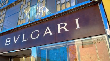 Bvlgari Mağazası Rodeo Drive Beverly Hills - LOS ANGELES, ABD - 5 Kasım 2023