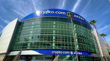 Crypto Com Arena Los Angeles 'ta eski Staples Arena LOS ANGELES, ABD - 5 Kasım 2023
