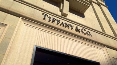 Tiffany and Co Store Rodeo Drive Beverly Hills - LOS ANGELES, ABD - 5 Kasım 2023