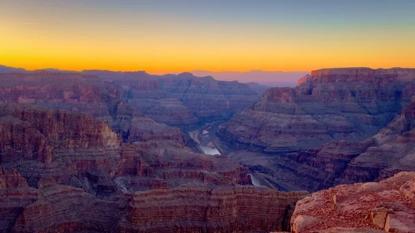 Fantastisk Solnedgang Den Fantastiske Grand Canyon Reisefotografering royaltyfrie gratis stockfoto