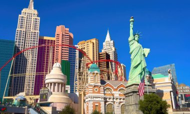Las Vegas 'taki New York Otel ve Kumarhanesi - LAS VEGAS, ABD - 31 Ekim 2023