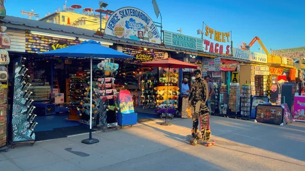 Venice Beach Oceanfront Kävele Aurinkoisena Päivänä Los Angeles Yhdysvallat Marraskuu kuvapankin valokuva