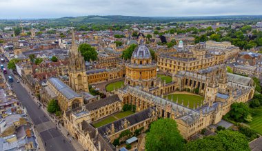 Yukarıdan Oxford Şehri - seyahat fotoğrafçılığı