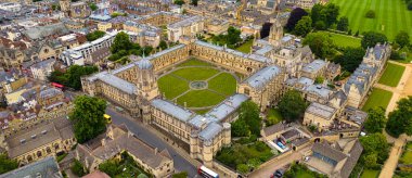 Christ Church College - Oxford University from above - travel photography clipart