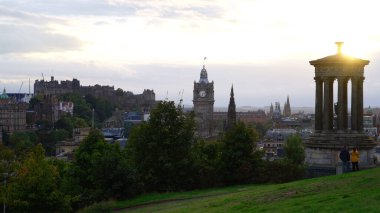 Edinburgh üzerinden Calton Hill - EDINBURGH, BİRLİK KINGDOM - 04 Ekim 2022