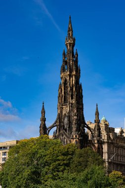 Edinburgh 'daki Scott Memorial - seyahat fotoğrafçılığı