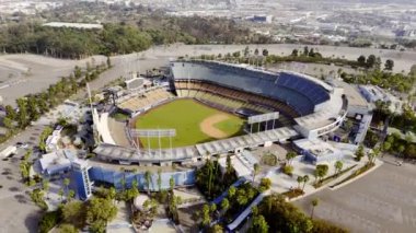 Dodgers Stadyumu Los Angeles - Los Angeles İHA görüntüleri - LOS ANGELES, ABD - 5 Kasım 2023