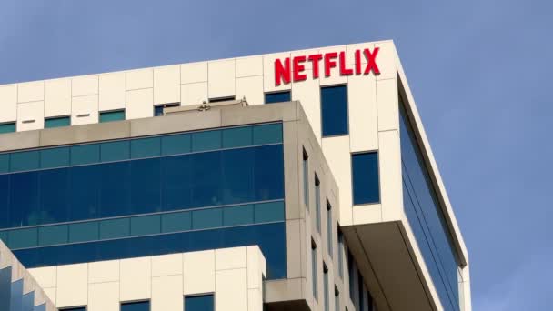 Sede Centrale Netflix Los Angeles Los Angeles Usa Novembre 2023 — Video Stock