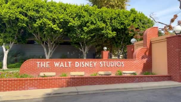 Walt Disney Studios Burbank Los Angeles Usa November 2023 — Stockvideo