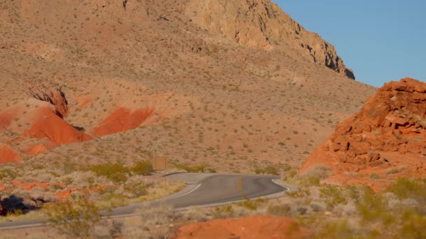 Paisagem Típica Com Rochas Vermelhas Arenitos Deserto Arizona Viagens Fotografia — Vídeo de Stock