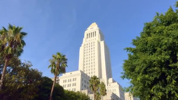 Los Angeles City Hall Centro Cidade Los Angeles Eua Novembro — Vídeo de Stock