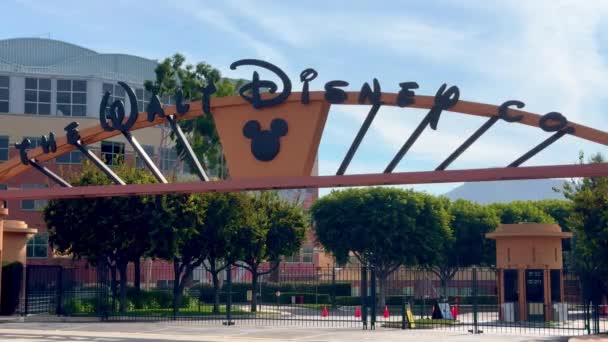 Walt Disney Studios Burbank Los Angeles Usa Novembre 2023 — Video Stock
