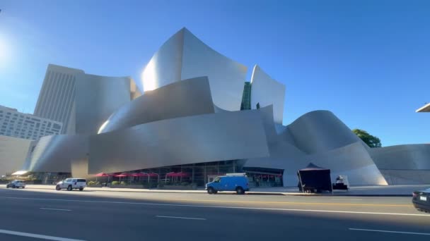 Сучасна Архітектура Лос Анджелесі Концертний Зал Волта Діснея Сша November — стокове відео