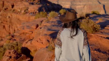 Arizona 'daki Büyük Kanyon' un nefes kesici manzarası. Seyahat fotoğrafçılığı.