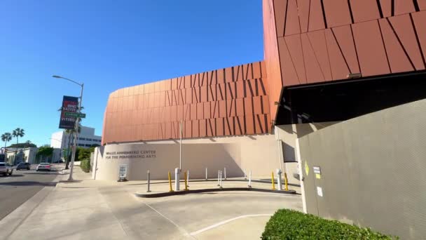 Wallis Annenberg Center Performing Arts Beverly Hills Los Angeles Usa — Stockvideo