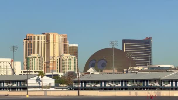 Sphère Las Vegas Par Une Journée Ensoleillée Las Vegas Usa — Video
