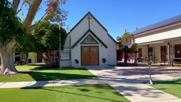 Grace Közösségi Templom Történelmi Boulder City Boulder City Usa Október — Stock videók