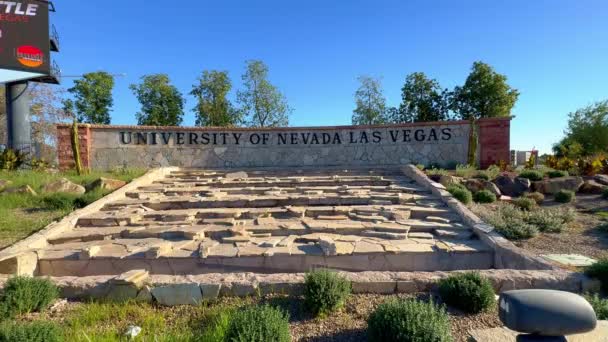 Unlv University Nevada Las Vegas Las Vegas Usa October 2023 — Stock Video