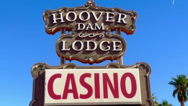 Hoover Dam Lodge Casino Boulder City Las Vegas Usa Październik — Wideo stockowe