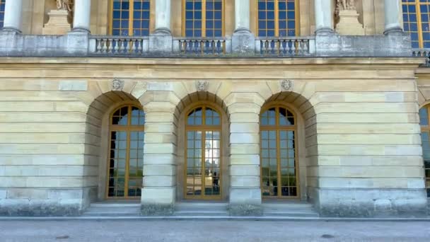 Κάστρο Των Βερσαλλιών Στην Πόλη Του Παρισιού Παρίσι Γαλλία Σεπτεμβριοσ — Αρχείο Βίντεο