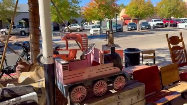 Inggris Antiques Stores Historic Boulder City Boulder City Usa October — Stok Video
