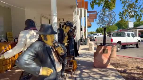 Obchody Starožitnostmi Historickém Boulder City Boulder City Usa Října 2023 — Stock video