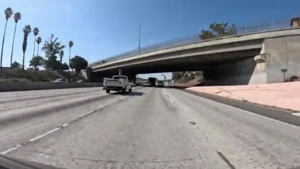 Pov Kör Motorvägen Till Los Angeles Los Angeles Usa Oktober — Stockvideo