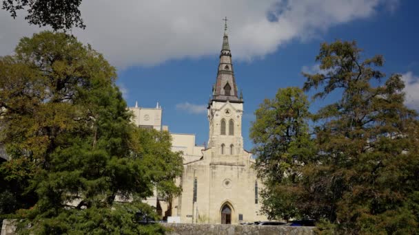 Small Church San Antonio Texas Travel Photography — Stock Video
