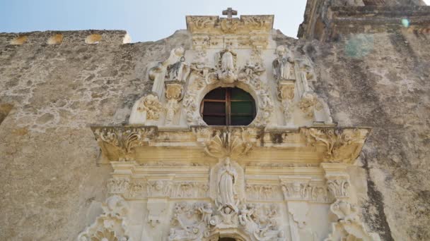 San Antonio Missions World Heritage Mission San Jose Travel Photography — Stock Video
