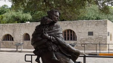 San Antonio Texas 'taki ünlü Alamo Plaza - seyahat fotoğrafçılığı