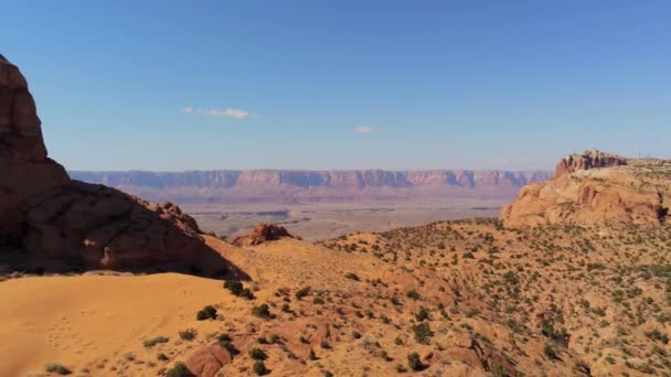 亚利桑那州沙漠中迷人的风景 空中景观 — 图库视频影像
