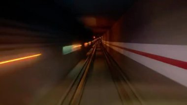 Metroda POV yolculuğu - Paris metrosu - PARIS, FRANCE - 05 Eylül 2023