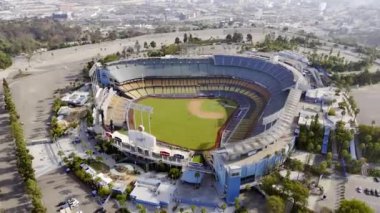 Los Angeles 'taki ünlü Dodgers Stadyumu - Los Angeles İHA görüntüsü - LOS ANGELES, ABD - 5 Kasım 2023