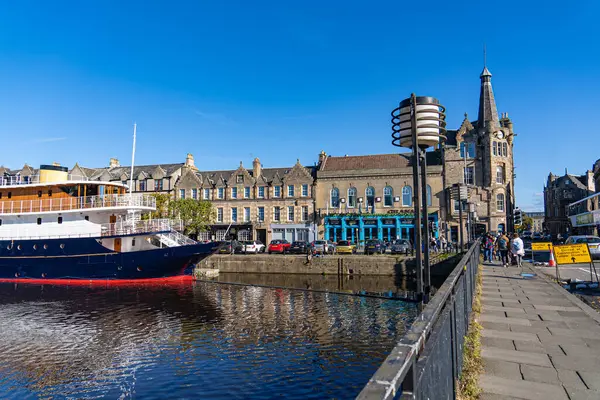 Boot Leith Edinburgh Edinburgh Scotland Verenigd Koninkrijk Oktober 2022 Rechtenvrije Stockfoto's