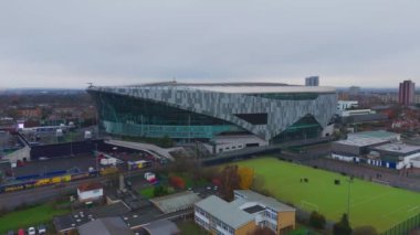 Tottenham Hotspur Stadyumu ve Londra 'nın hava manzarası - LONDON, BİRLİK KINGDOM - 12 Aralık 2023