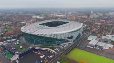 Londra 'daki Tottenham Hotspur Stadyumu' nun etrafındaki uçuş - LONDON, BİRLİK KINGDOM - 12 Aralık 2023