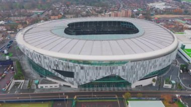 Tottenham Hotspur Stadyumu ve Londra 'nın hava manzarası - LONDON, BİRLİK KINGDOM - 12 Aralık 2023