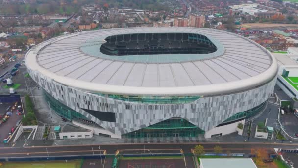 Vista Aérea Del Estadio Tottenham Hotspur Londres Londres Reino Unido — Vídeos de Stock