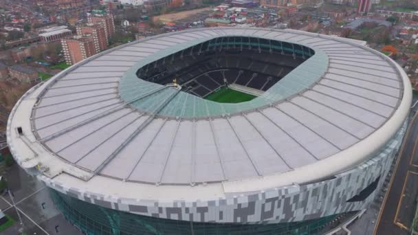 上からロンドンのトッテナム ホットスパー スタジアム ロンドン ユニテッド キングダム Decer 2023 — ストック動画