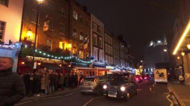 Londra Covent Garden 'daki Drury Lane - Londra, Birleşik KINGDOM - 12 Aralık 2023