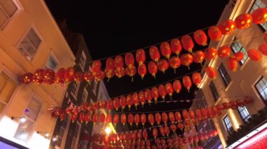 Londra 'nın güzel Çin Mahallesi popüler bir yerdir - Londra, BİRLİK KINGDOM - 12 ARALIK 2023