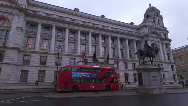 Owo Whitehall Street Raffles London London Vereinigtes Königreich Dezember 2023 — Stockvideo