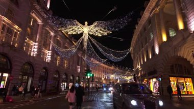 Londra 'daki Regency Caddesi' nde harika bir Noel süslemesi - Londra, BİRLİK KINGDOM - 12 Aralık 2023