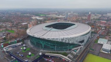 Tottenham Hotspur Stadyumu ve Londra 'nın hava manzarası - LONDON, BİRLİK KINGDOM - 12 Aralık 2023
